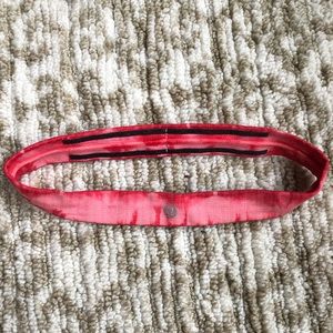 LuluLemon Red Tie-dye headband Skinny